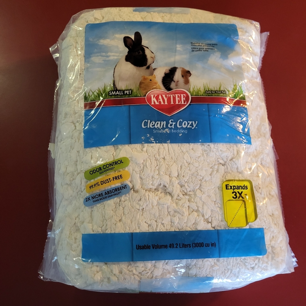 New Kaytee Clean & Cozy White Small Animal Pet Bedding|Originally 49.2L